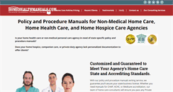 Desktop Screenshot of homehealthmanuals.com